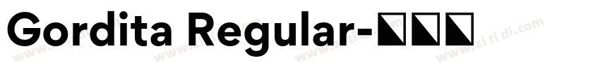 Gordita Regular字体转换